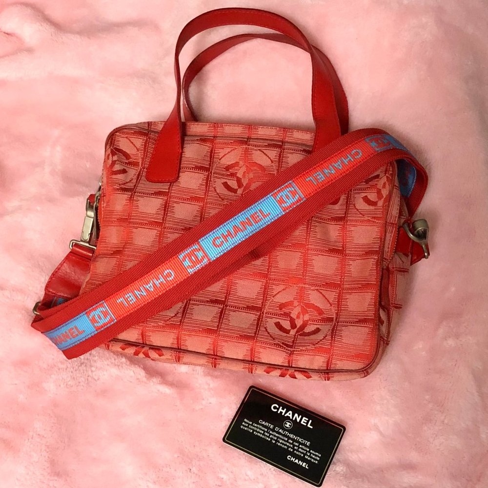 Chanel Red Travel Line with Chanel Strap